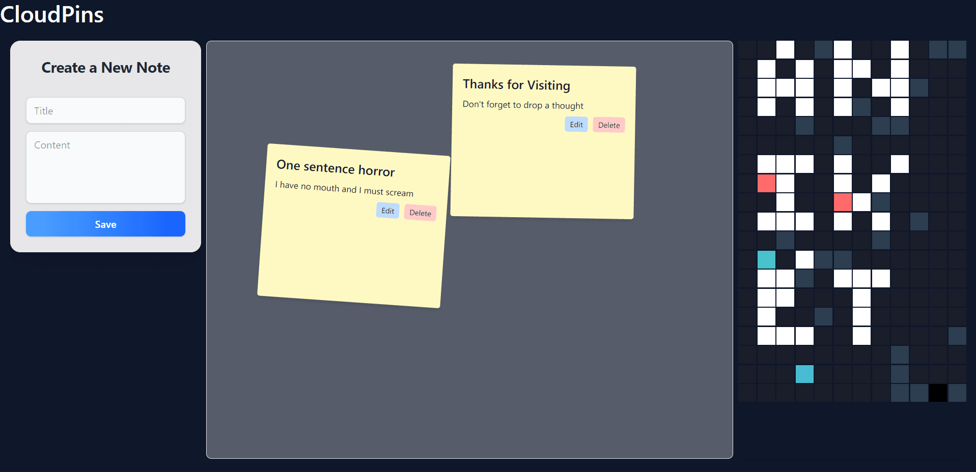 CloudPins preview